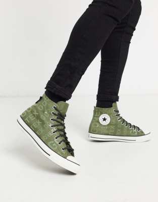 Converse - Chuck Taylor All Star Gore-Tex - Sneakers met logo in groen |  ASOS