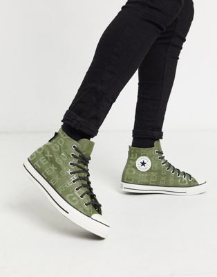 Converse - Chuck Taylor All Star Gore-Tex - Sneakers verdi con logo | ASOS