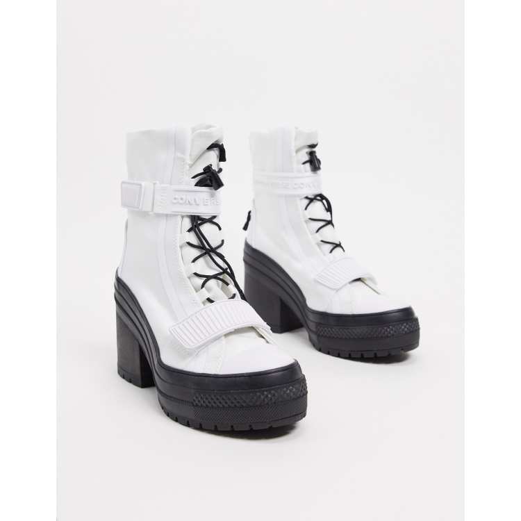 Converse Chuck Taylor All Star GR82 heeled boots in white ASOS