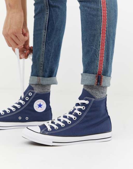 Converse – Chuck Taylor All Star – Granatowe tenisówki do kostki M9622C, 2 z 4