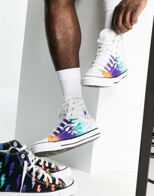 Converse all outlet star flamme