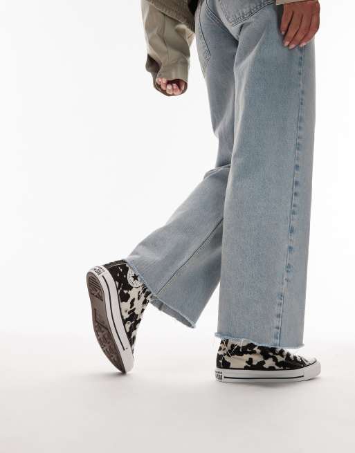 Converse - Chuck Taylor All Star Hi - Baskets montantes à imprimé vache, 4 de 5