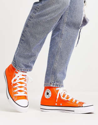 Converse Chuck Taylor All Star Hi Baskets montantes unisexes Orange ASOS