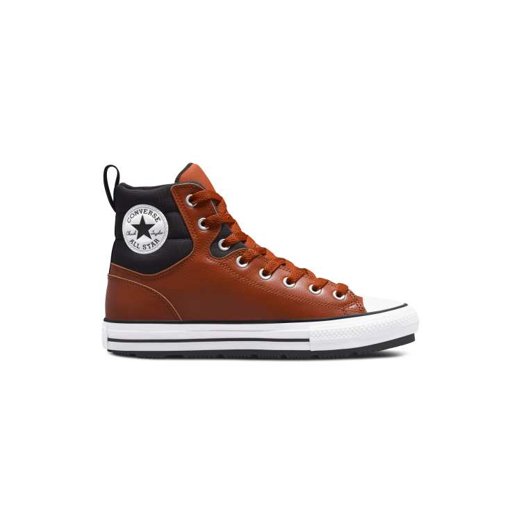 Converse leather deals boots brown