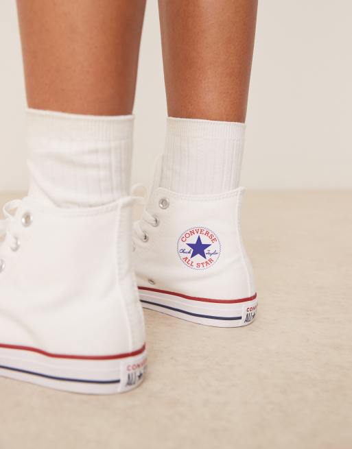 Converse – Chuck Taylor All Star Hi – Białe wysokie buty sportowe, 4 z 5