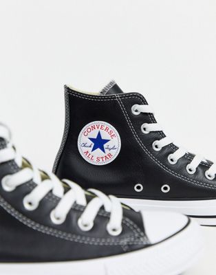 converse all star hi leather nere