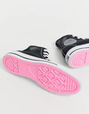 pink sole converse