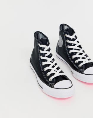 converse chuck taylor all star hi white mesh trainers