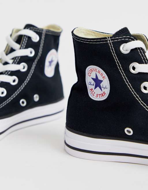 black converse high tops size 5