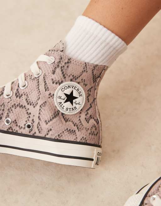 Converse – Chuck Taylor All Star Hi – Buty sportowe we wzór skóry węża, 4 z 5