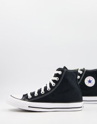 Converse Chuck Taylor All Star Hi canvas sneakers in black