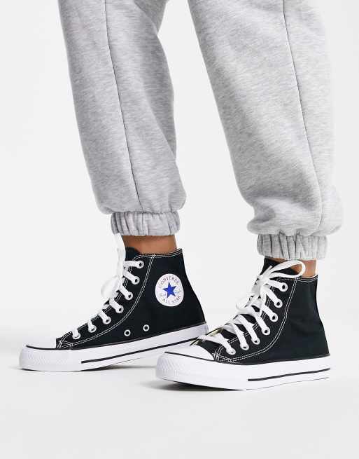 Converse Chuck Taylor All Star Hi canvas sneakers in black