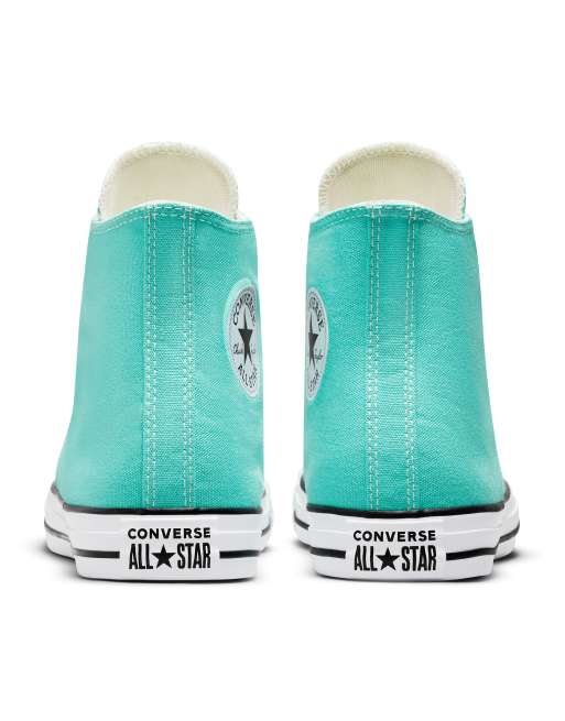 Converse Chuck Taylor All Star Hi canvas sneakers in electric aqua