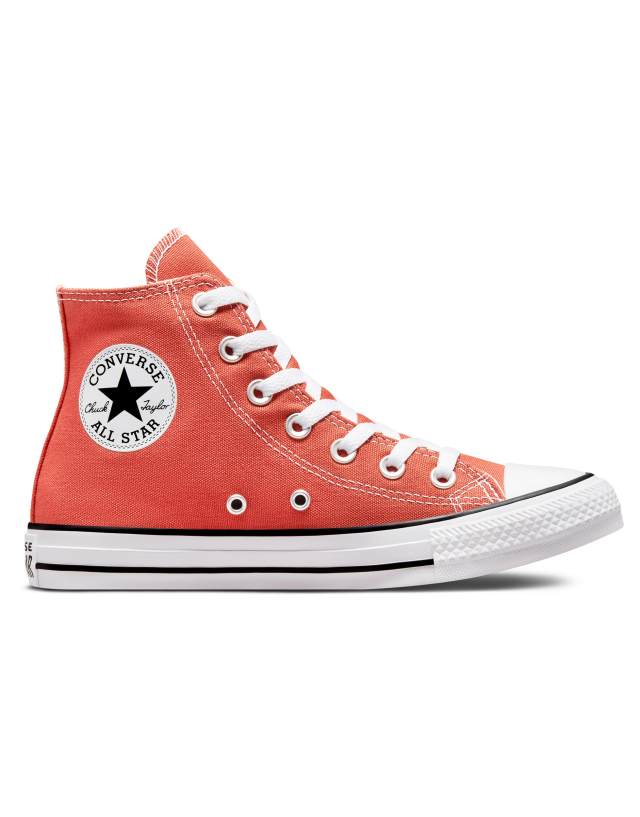 Converse Chuck Taylor All Star Hi canvas sneakers in fire opal