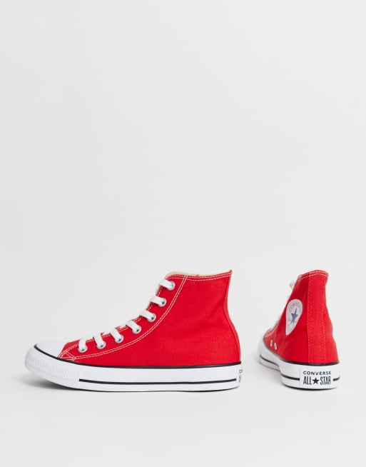 Converse Red Chuck Taylor All Star High Trainers