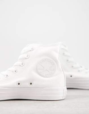 all white canvas converse