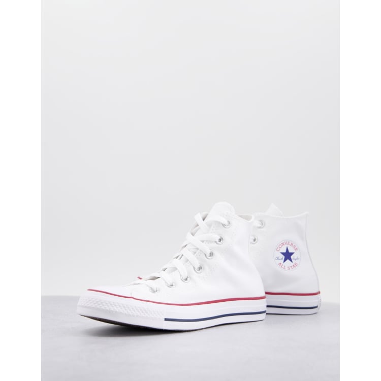 Converse Chuck Taylor All Star Hi canvas sneakers in white | ASOS