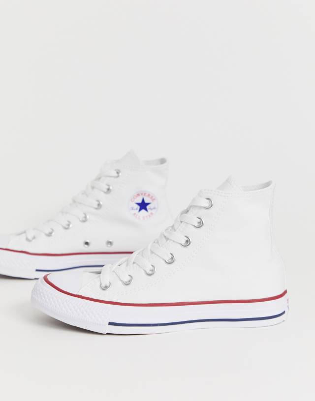 Converse Chuck Taylor All Star Hi canvas sneakers in white