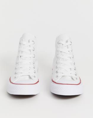 all white canvas converse