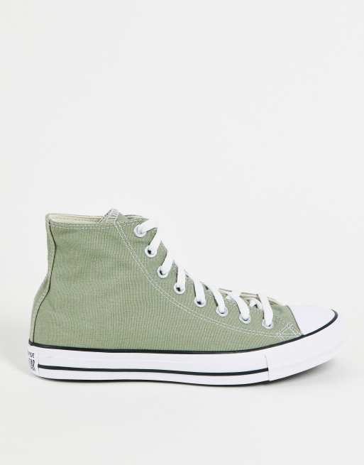 Khaki green store converse womens