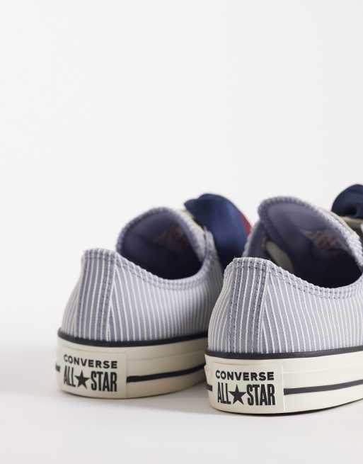 Converse – Chuck Taylor All Star Hi Club House – Sneaker in Blau und Weiß gestreift, 2 von 5