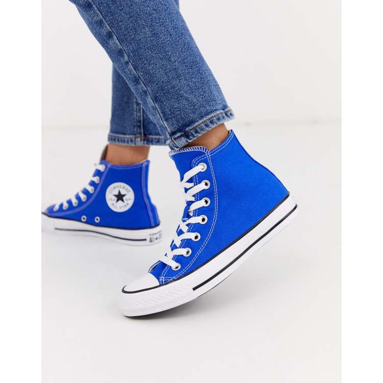 Royal blue on sale converse shoes