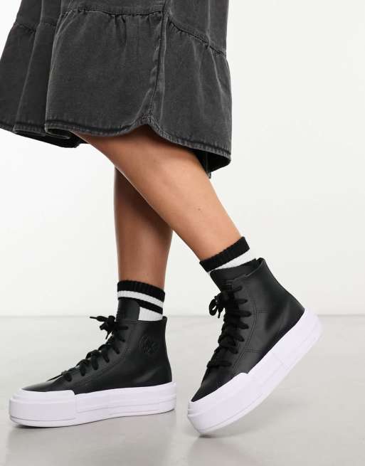 Converse Chuck Taylor All Star Hi Cruise Sneakers in zwart en