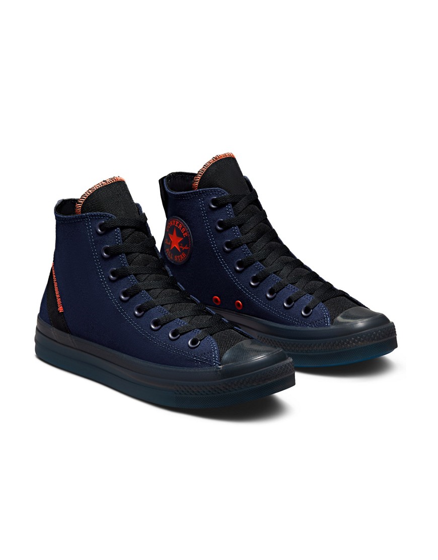 Converse Chuck Taylor All Star Hi CX stretch canvas sneakers in midnight navy-Blue