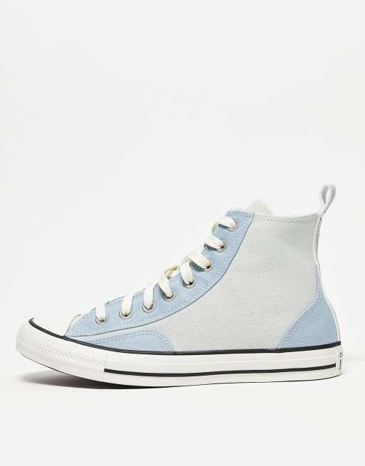 Grey and blue converse sale