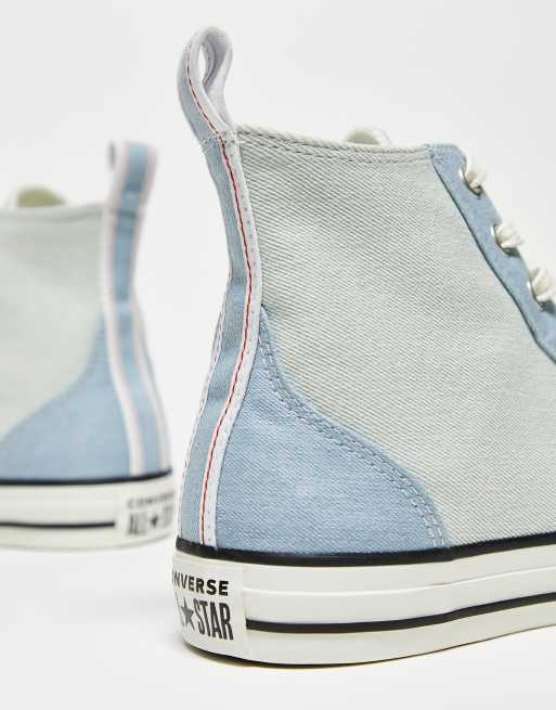Converse Chuck Taylor All Star Hi denim sneakers in blue, 4 of 4