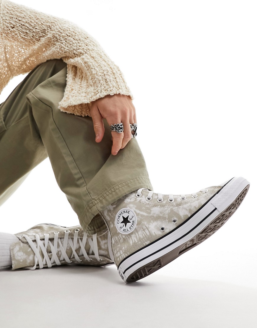 Chuck Taylor All Star Hi dip dye sneakers in stone-Neutral
