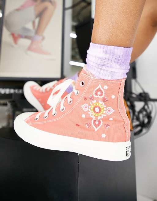 converse high tops womens flowers