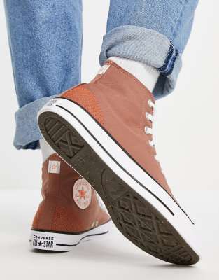 asos converse brown