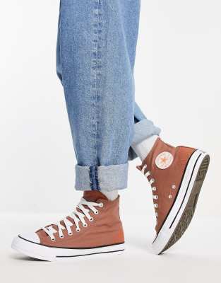 converse brown and blue