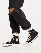 Converse Chuck Taylor All Star heart embroidery sneakers in white