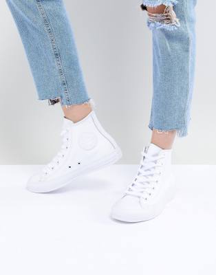 converse high top leather sneakers