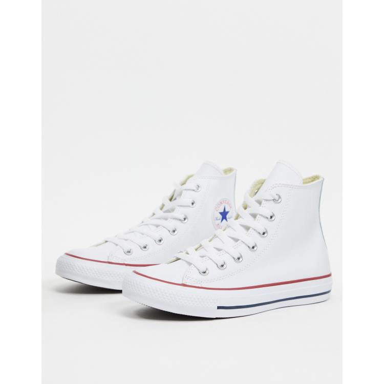 all star leather white