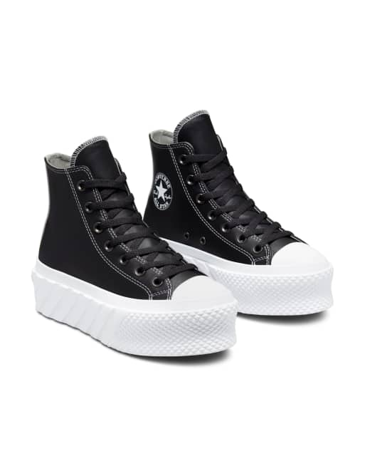 Converse - CHUCK TAYLOR ALL STAR LIFT CLEAN LEATHER HI