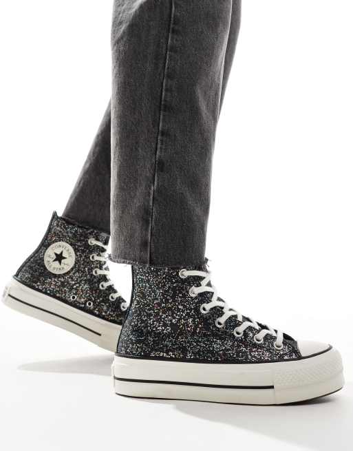 Converse Chuck Taylor All Star Hi Lift Baskets montantes Noir paillete