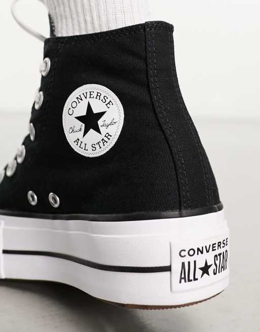 Converse Chuck Taylor All Star Hi Lift canvas platform sneakers in