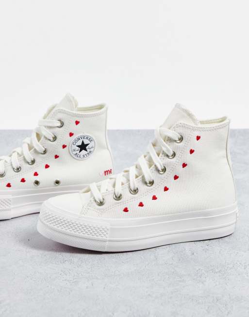White converse shop thin sole