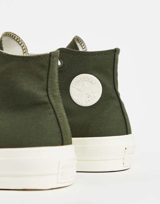 Converse khaki outlet plateforme