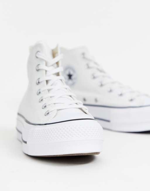 converse lift metallic canvas platform sneakers