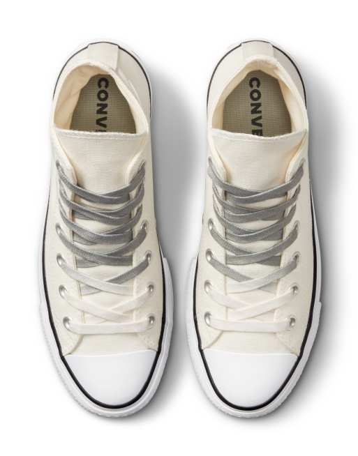 Converse – Chuck Taylor All Star Hi Lift – Płócienne sneakersy za kostkę na platformie, 3 z 4