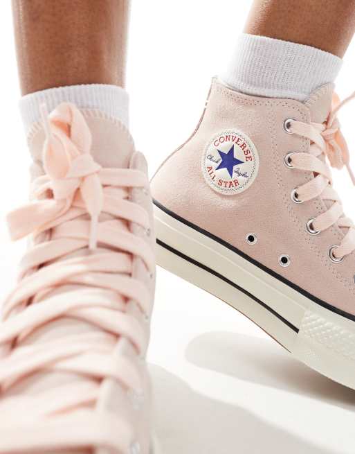 Höga converse rosa best sale