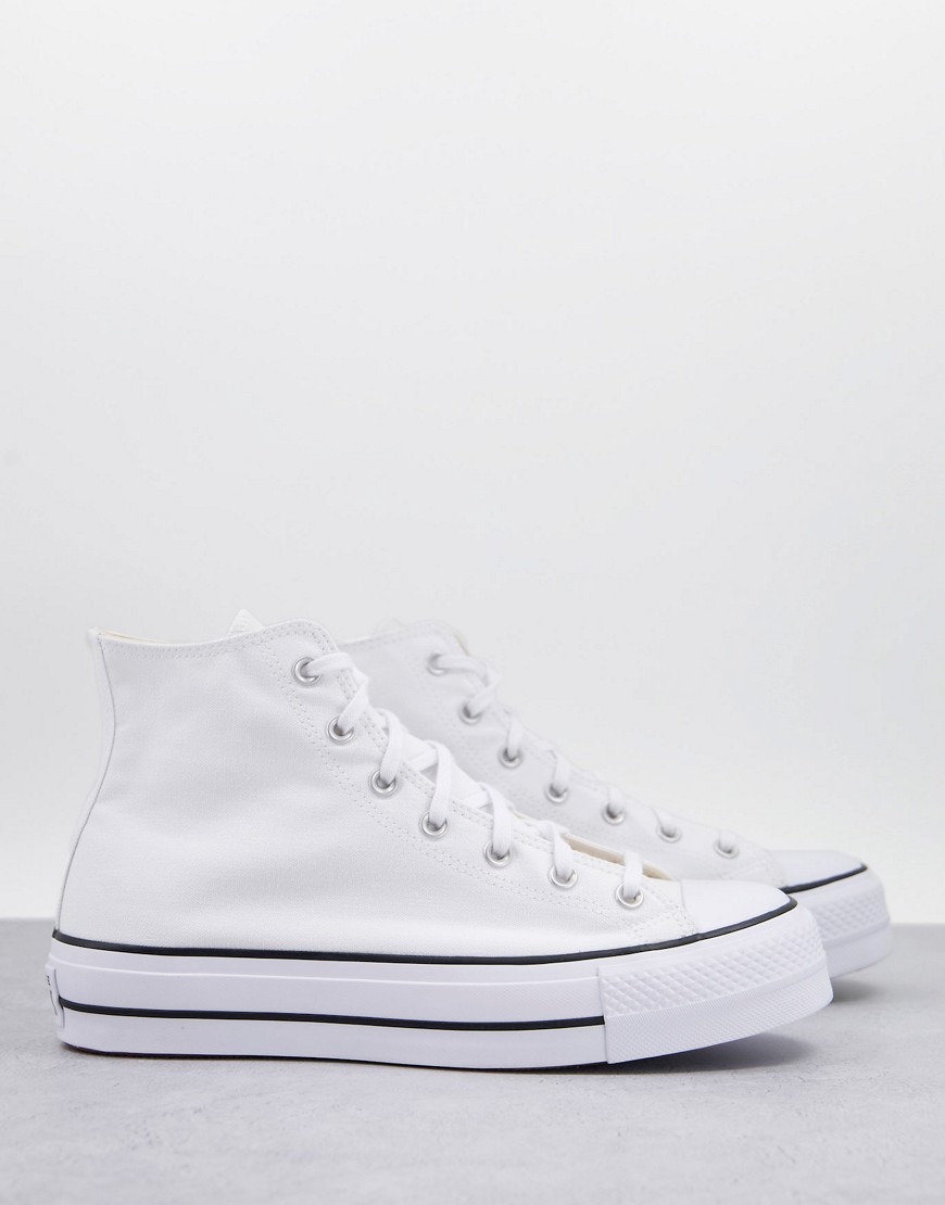 Converse Chuck Taylor All Star Hi Lift Stacked Sole Sneakers In White ...