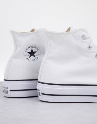 converse white chuck taylor all star lift hi trainers