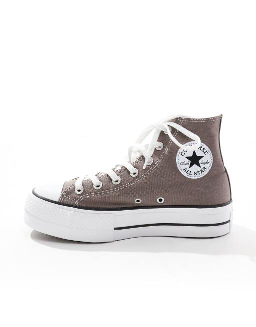 Converse – Chuck Taylor All Star Hi Lift – Szare buty sportowe | ASOS