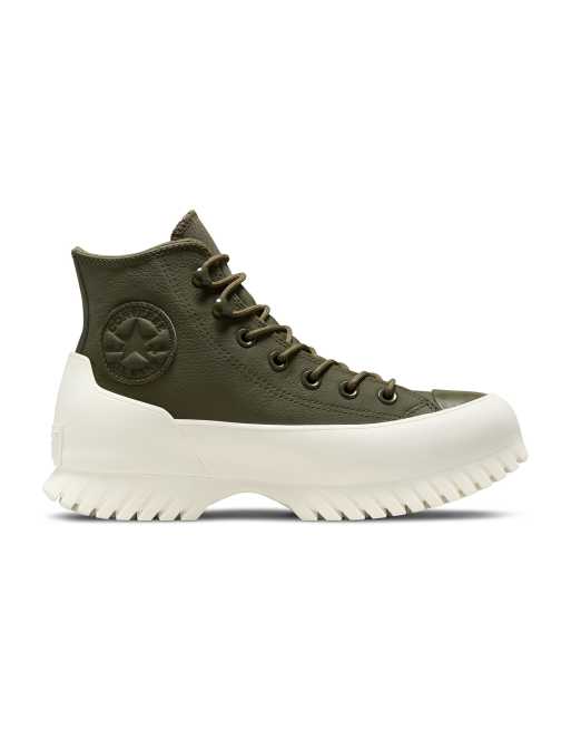 Green on sale converse boots