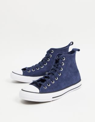 Converse blu navy alte on sale